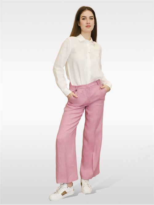 Pantaloni in tela di lino MAXMARA WEEKEND | 2351311231600012